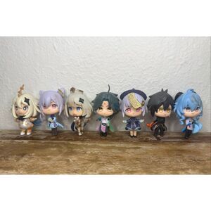 Genshin Impact Capsule Collection Set of 7 Mini Figures PVC Anime